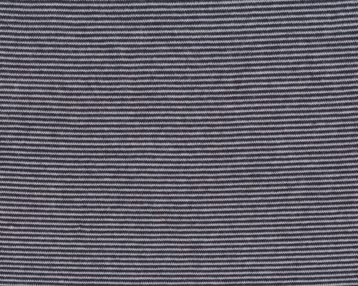 Bündchen-Stoff STELLA, Ringelstreifen, marineblau-weiß