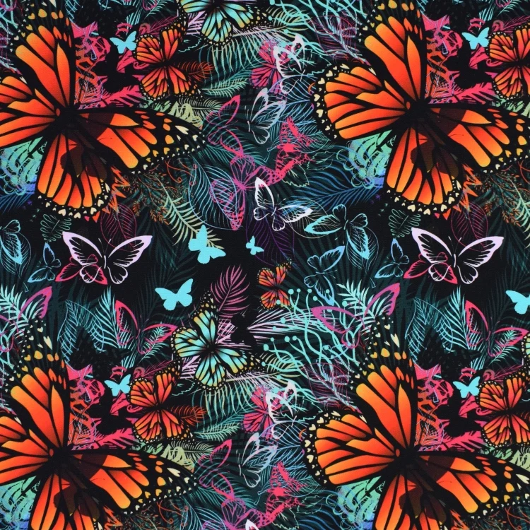 Canvas Butterfly, schwarz