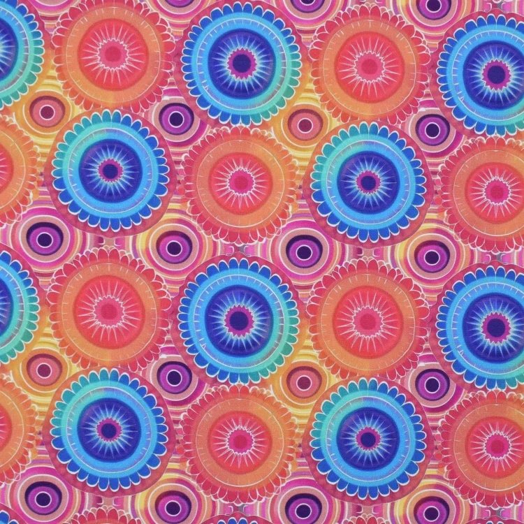 Canvas Flower Mandala, orange