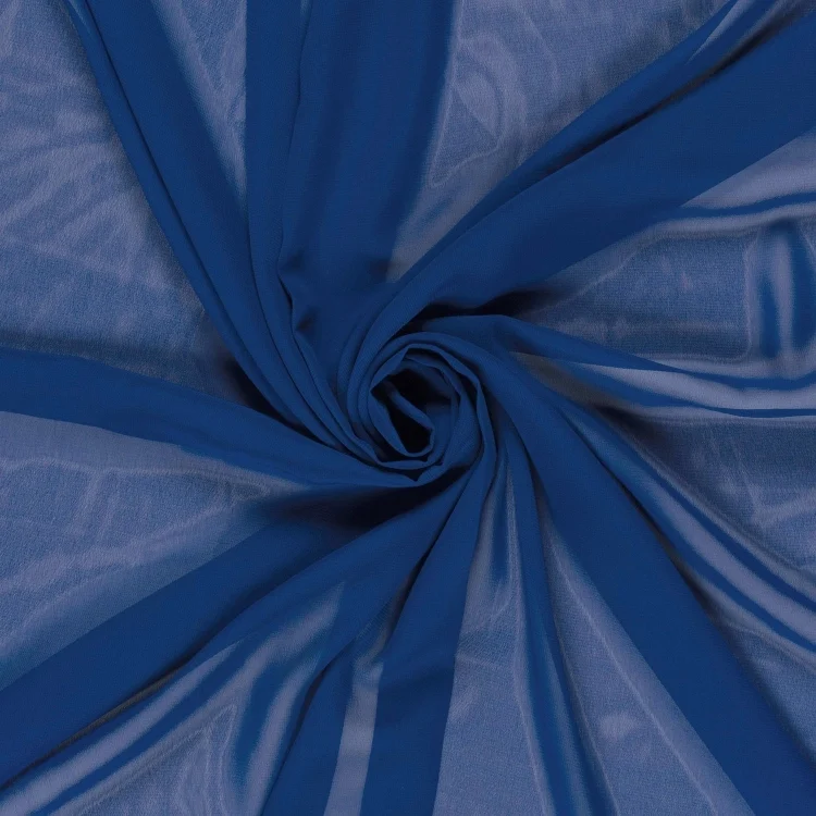 Chiffon royalblau