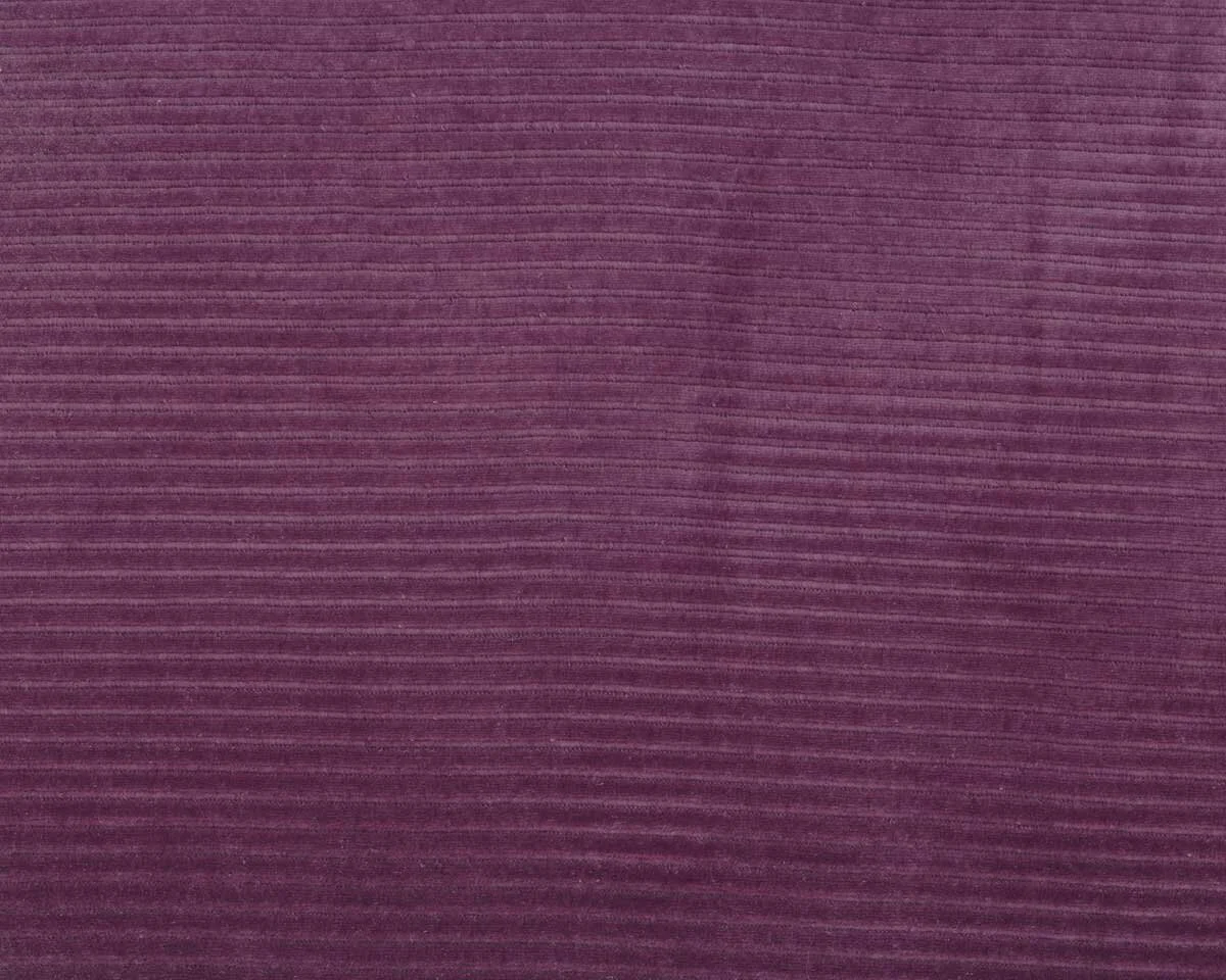 Cord-Nickistoff CHRIS, Quer-Rippen, helles aubergine