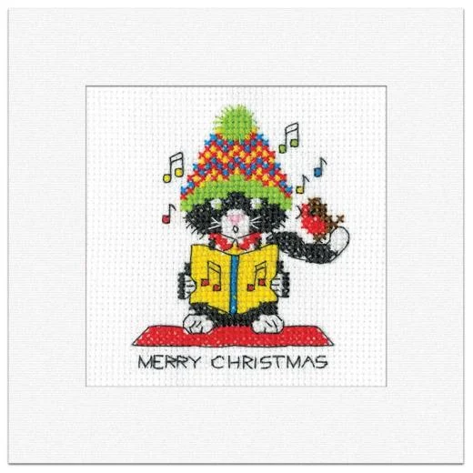 Heritage Crafts - Black Cat Card Christmas Carol