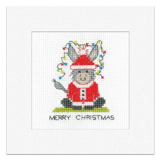 Heritage Crafts - Donkey Card Santa