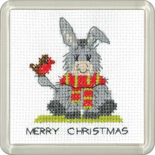 Heritage Crafts - Donkey Coaster Christmas Scarf ( incl. Untersetzer)