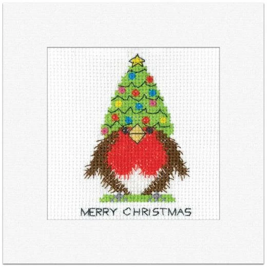 Heritage Crafts - Robin Card Christmas Tree Hat