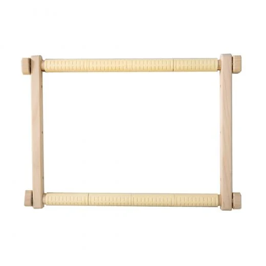 Stickrahmen Holz rechteckig mit Clips 30x40 cm