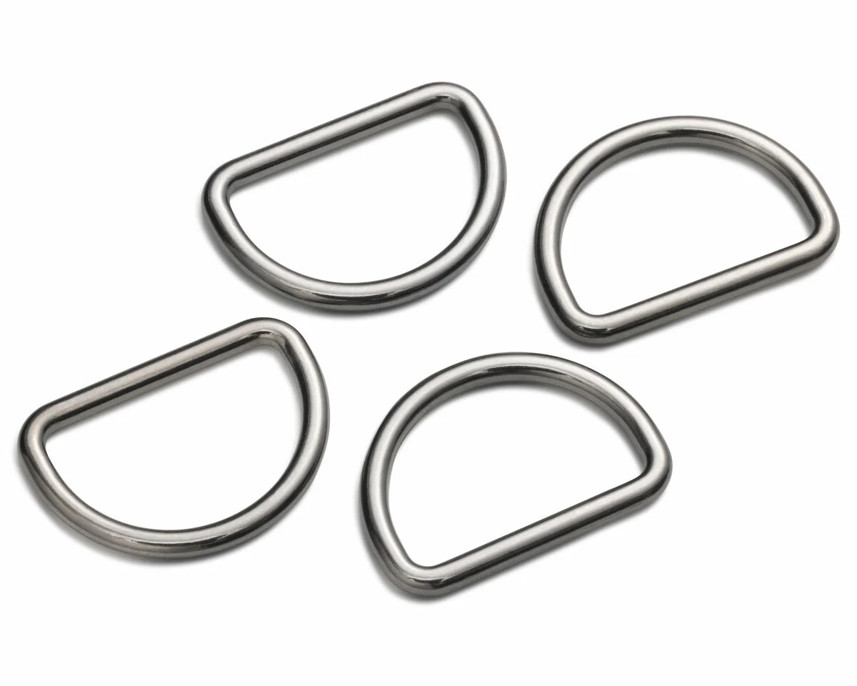 D-Ringe HALBRUNDRINGE, gunmetall, Prym