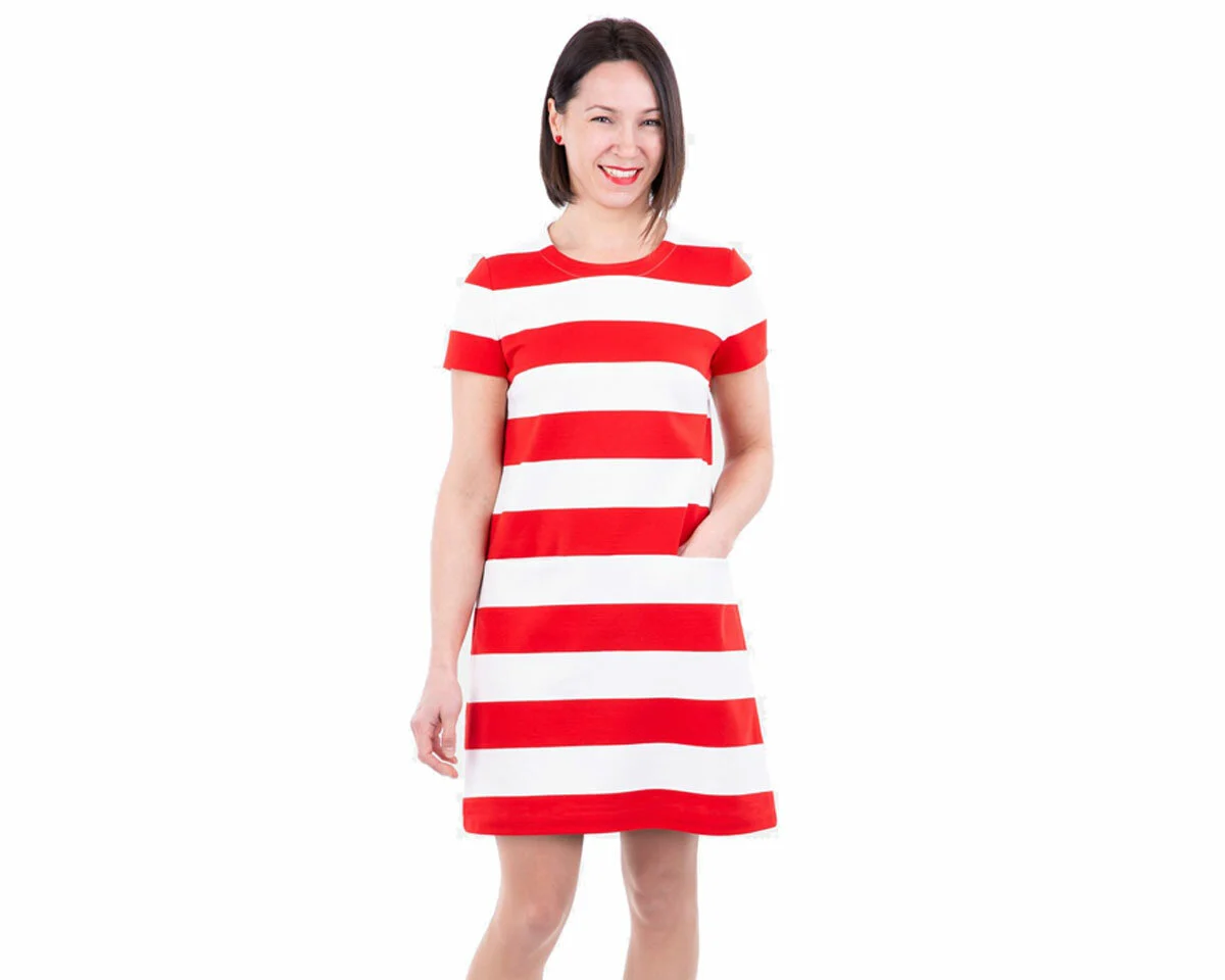 Damen-Schnittmuster A-Linien-Kleid STACEY, pattydoo