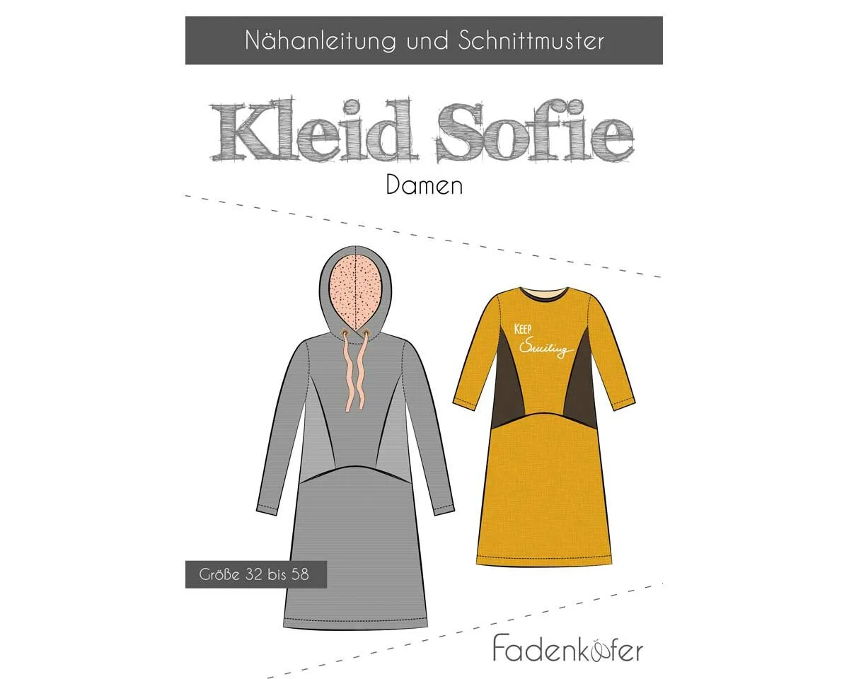 Damen-Schnittmuster Kleid SOFIE, fadenkäfer
