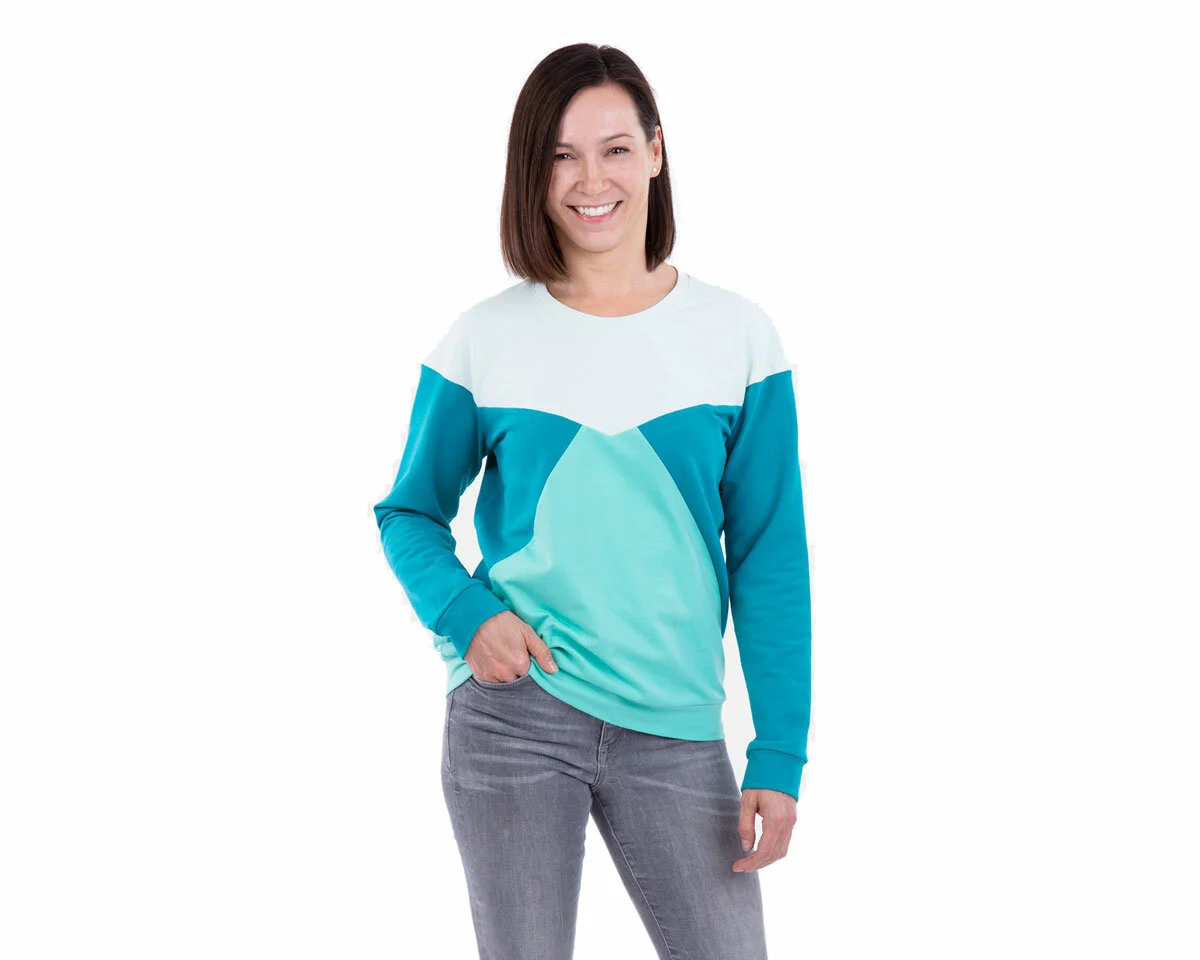 Damen-Schnittmuster Pullover ZOEY, pattydoo