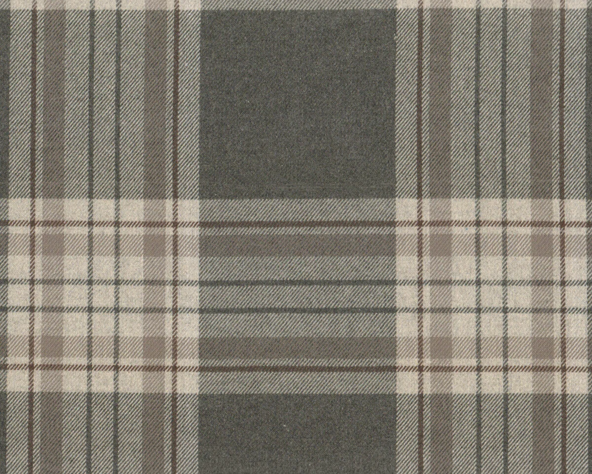 Deko-Flanellstoff EDGEWORTH, Glencheck, natur dunkel, Clarke & Clarke
