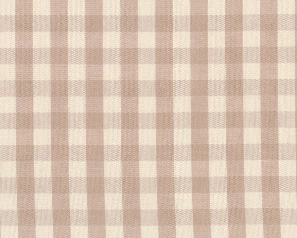 Dekostoff aus Schweden, Baumwollgewebe "Visby", große Karos, natur-beige