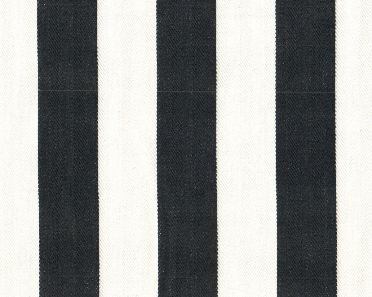 Dekostoff, Canvas EDGEWORTH, Blockstreifen Fischgrat, schwarz-weiß, Clarke & Clarke