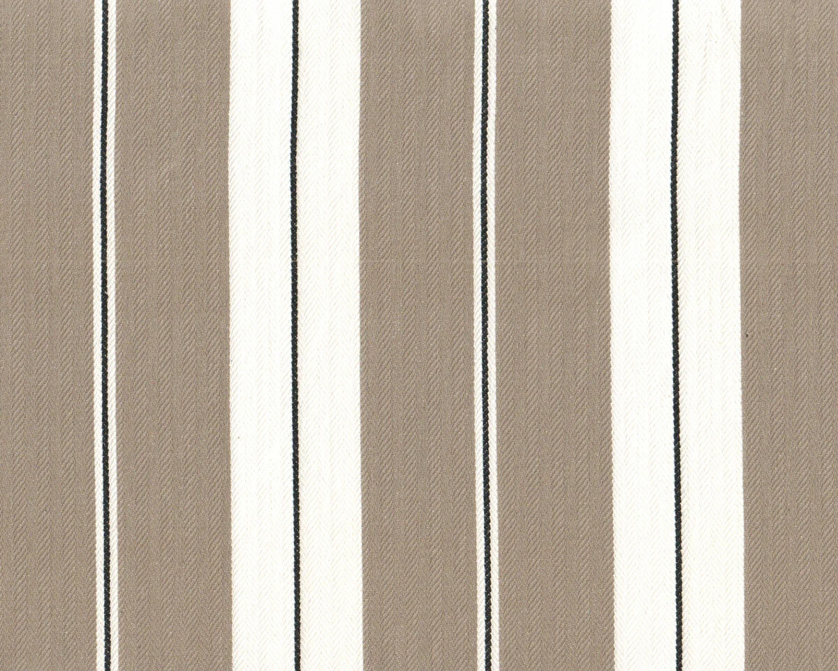 Dekostoff, Canvas EDGEWORTH, Fischgrat-Blockstreifen, natur dunkel, Clarke & Clarke