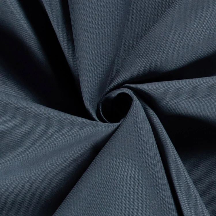 Dekostoff Canvas Stoff uni, jeansblau