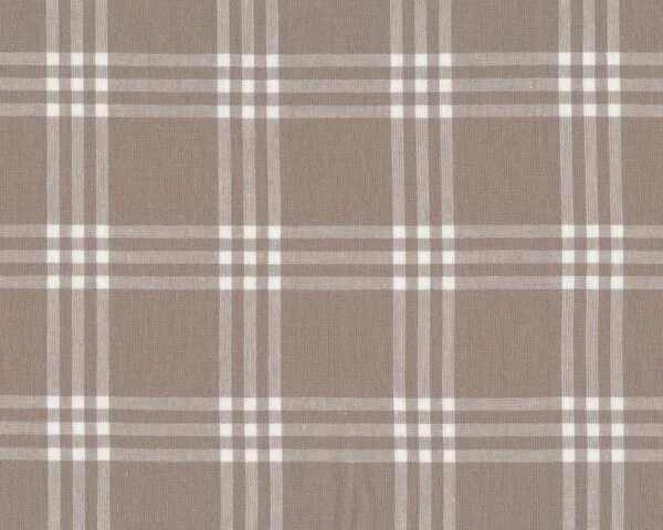 Dekostoff "Cardiff Karo", Karo-Streifen-Design, 1,80 m extrabreit, natur dunkel