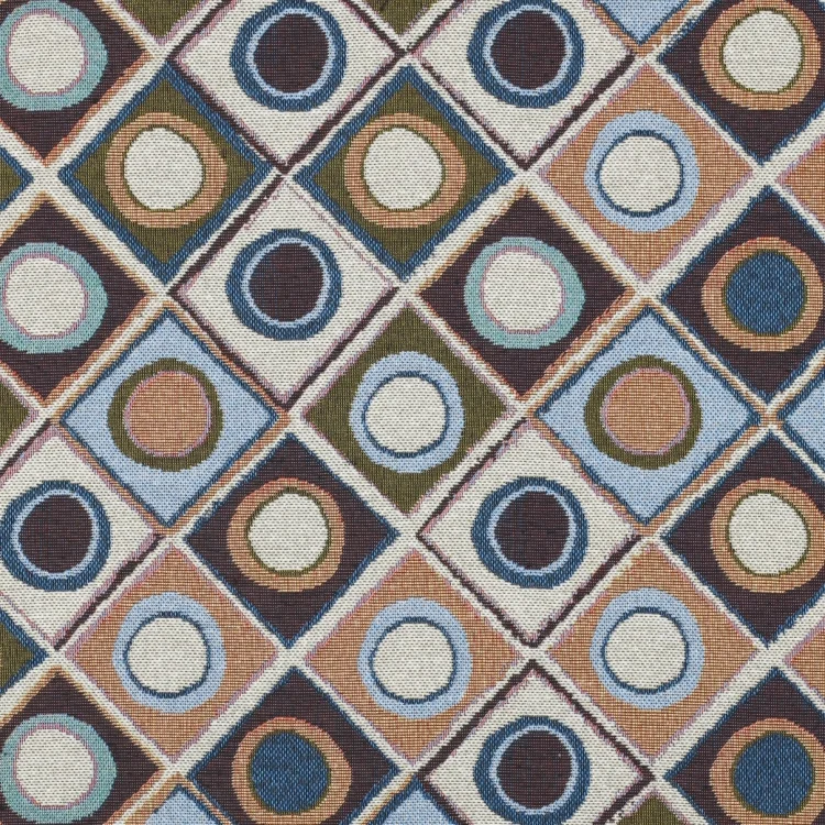 Dekostoff Gobelin Geo Dots, creme