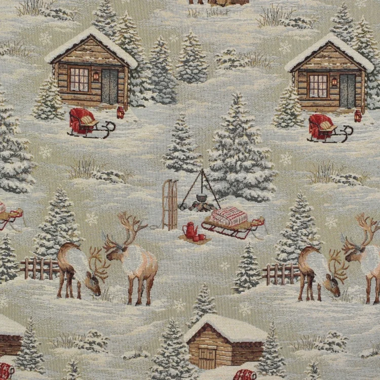 Dekostoff Gobelin Winterwelt