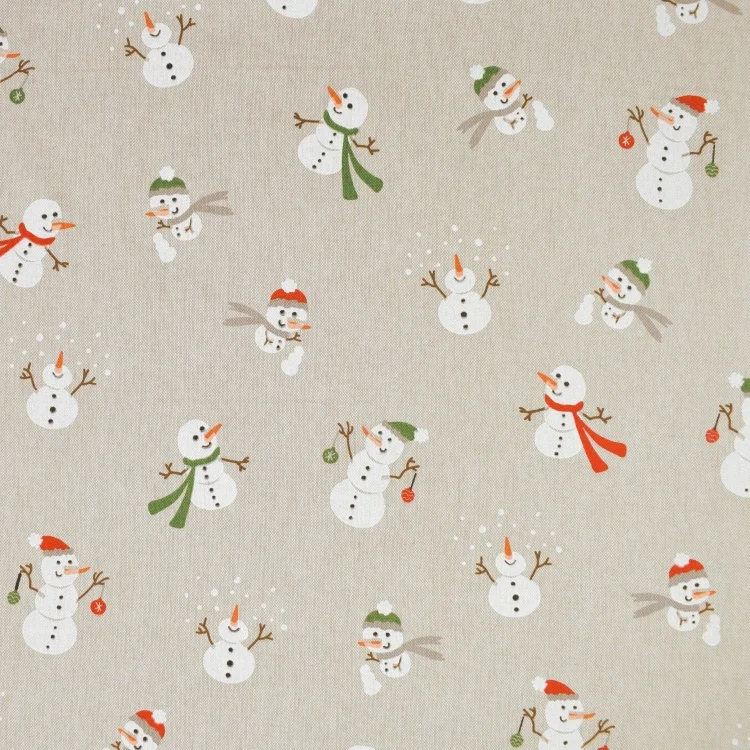 Dekostoff Halbpanama Happy Snowman