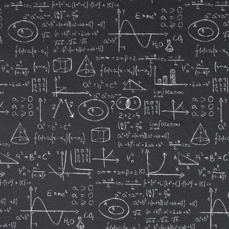 Dekostoff Ottoman Mathematik, schwarz