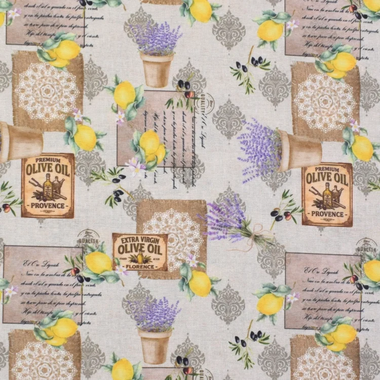 Dekostoff Ottoman Provence Garden, beige