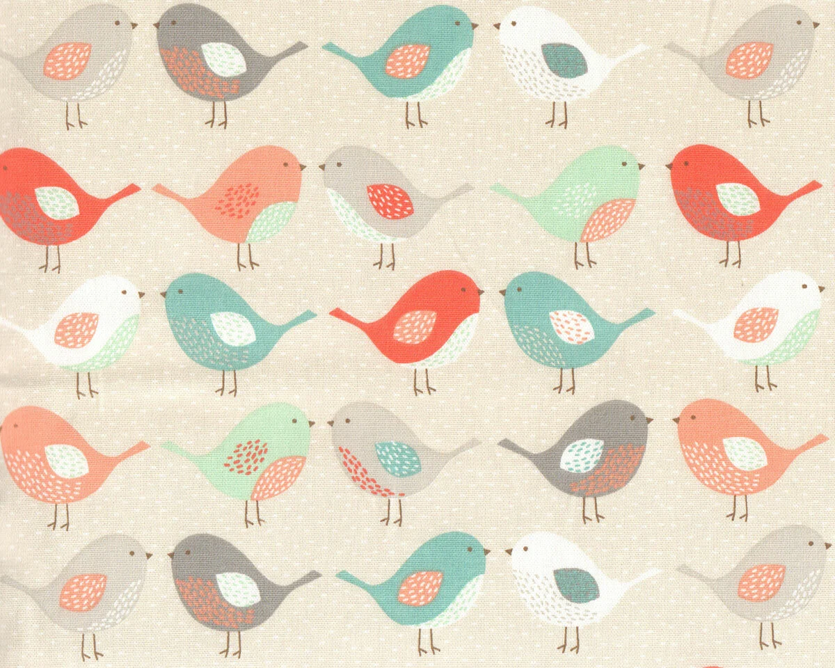 Dekostoff SCANDI BIRDS, Vögel, Clarke & Clarke