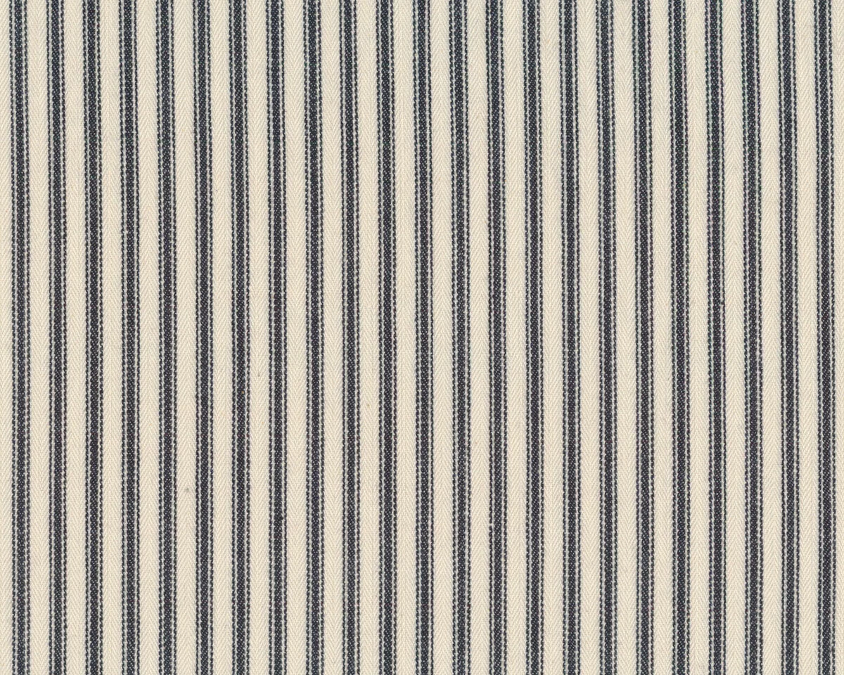 Dekostoff TICKING STRIPES, Fischgrat-Streifen, schwarz, Clarke & Clarke