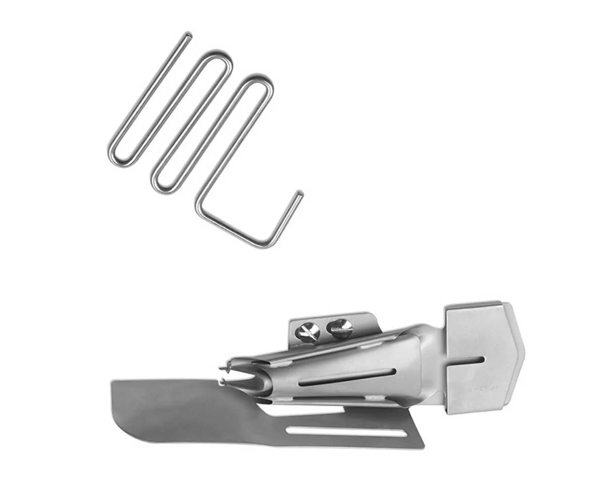 Doppelfaltschrägbinder mit Führungsrechen für Coverlockmaschinen, 48 mm, baby lock