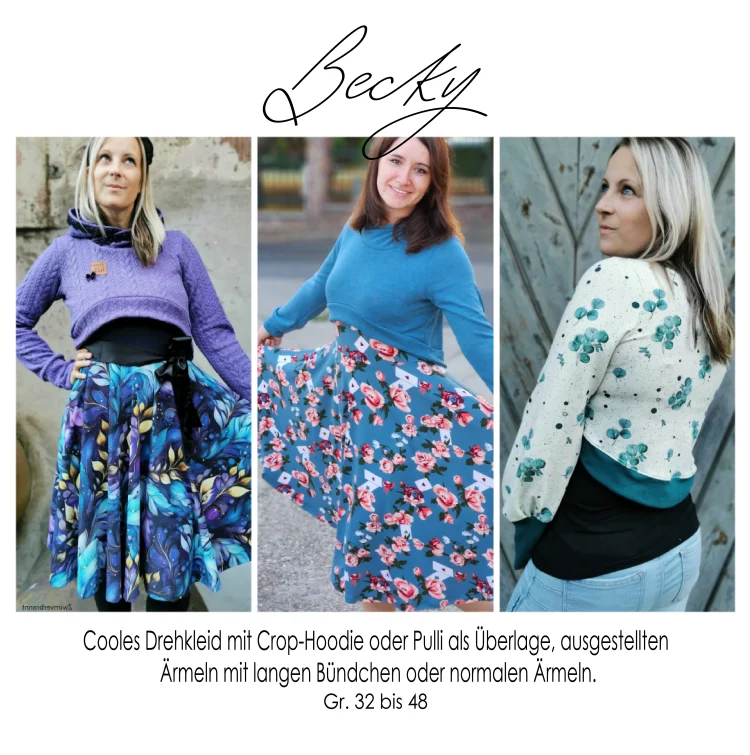E-Book Rosalieb & Wildblau Crop-Oberteil / Kleid Becky Damen