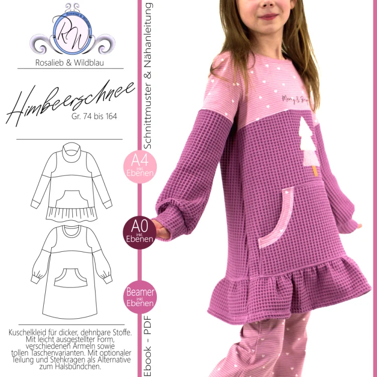 E-Book Rosalieb & Wildblau Kleid Himbeerschnee Kids