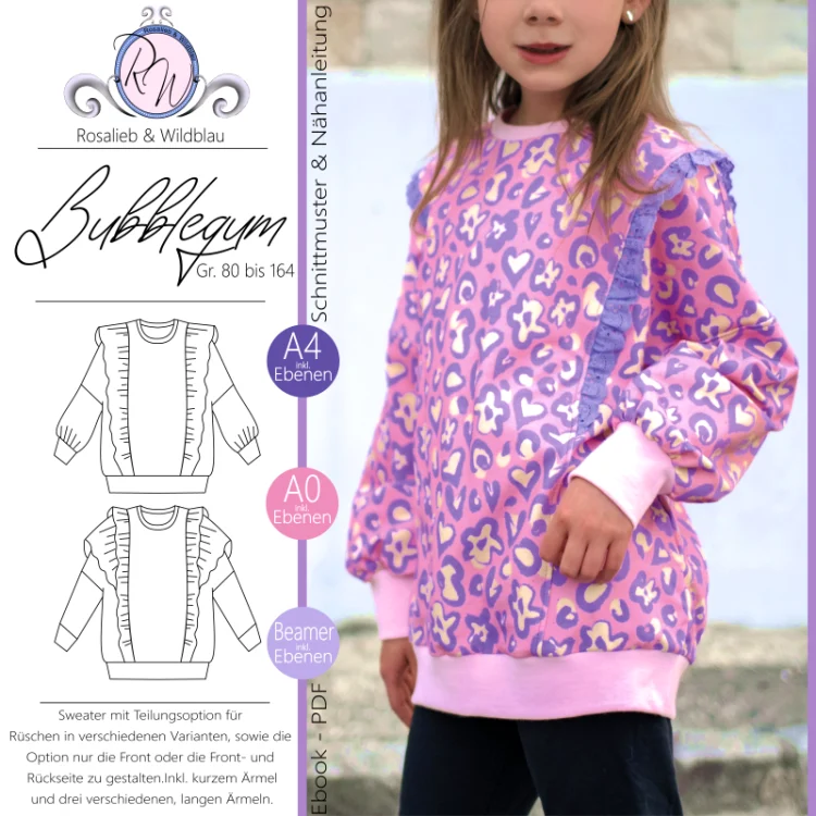 E-Book Rosalieb & Wildblau Sweater Bubblegum Kids