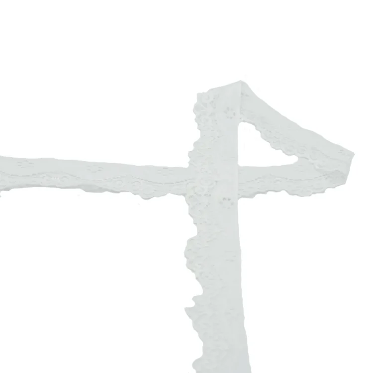 Elastische Spitze 3,5 cm, weiß