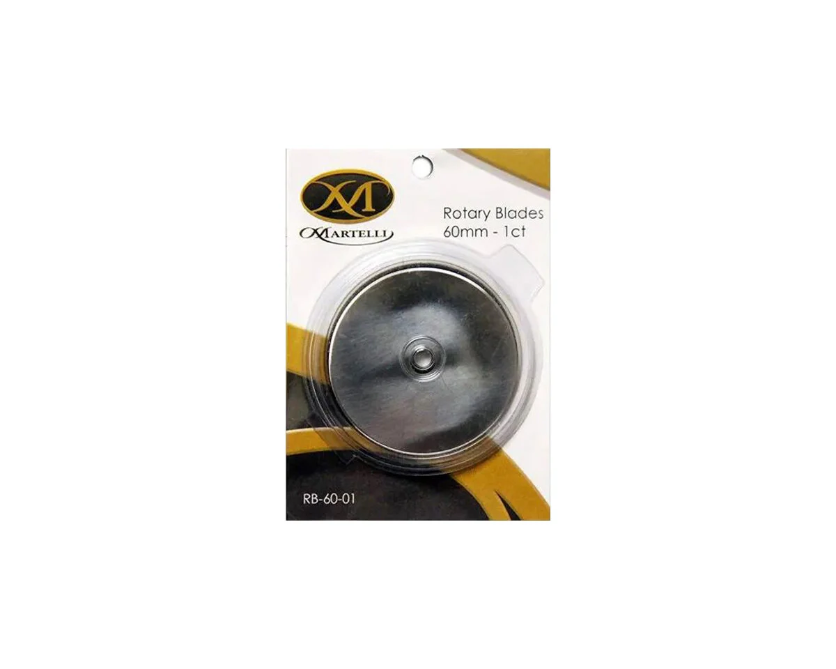 Ersatzklingen für Rollschneider ROTARY BLADES, 60 mm, Martelli