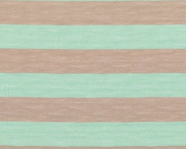 Feiner Viskose-Jacquard-Batist SERAFINE, Blockstreifen, mintgrün-beige