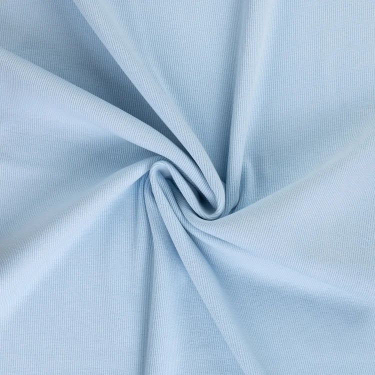 Feinrippbündchen 45 cm, babyblau