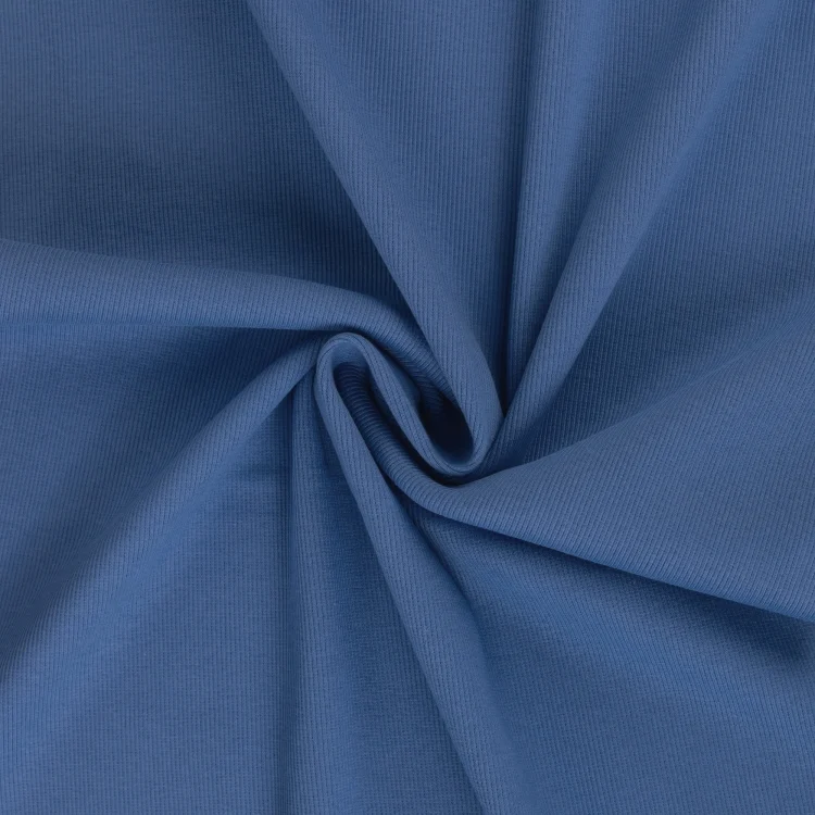 Feinrippbündchen 45 cm, blau