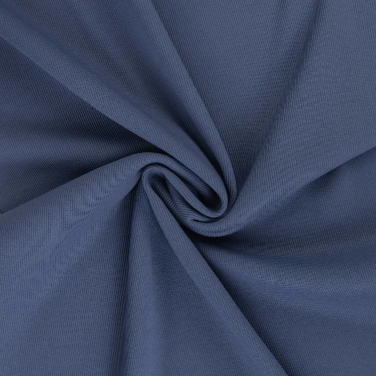 Feinrippbündchen 45 cm, jeansblau