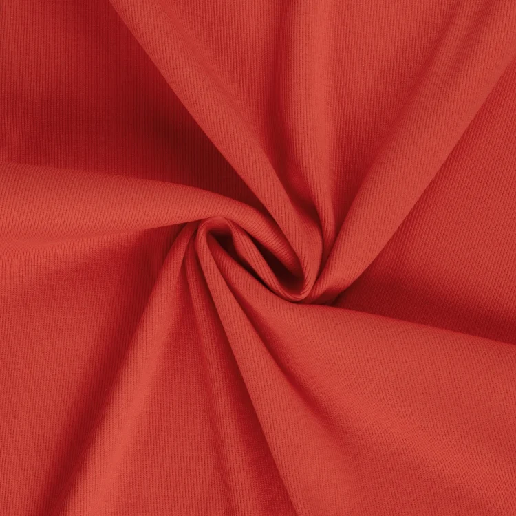 Feinrippbündchen 45 cm, rot