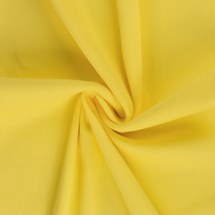 Feinrippbündchen 45 cm, sonnengelb