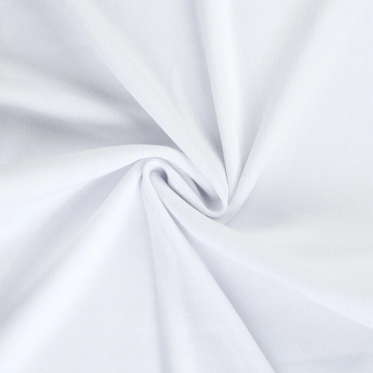 Feinrippbündchen 45 cm, weiß