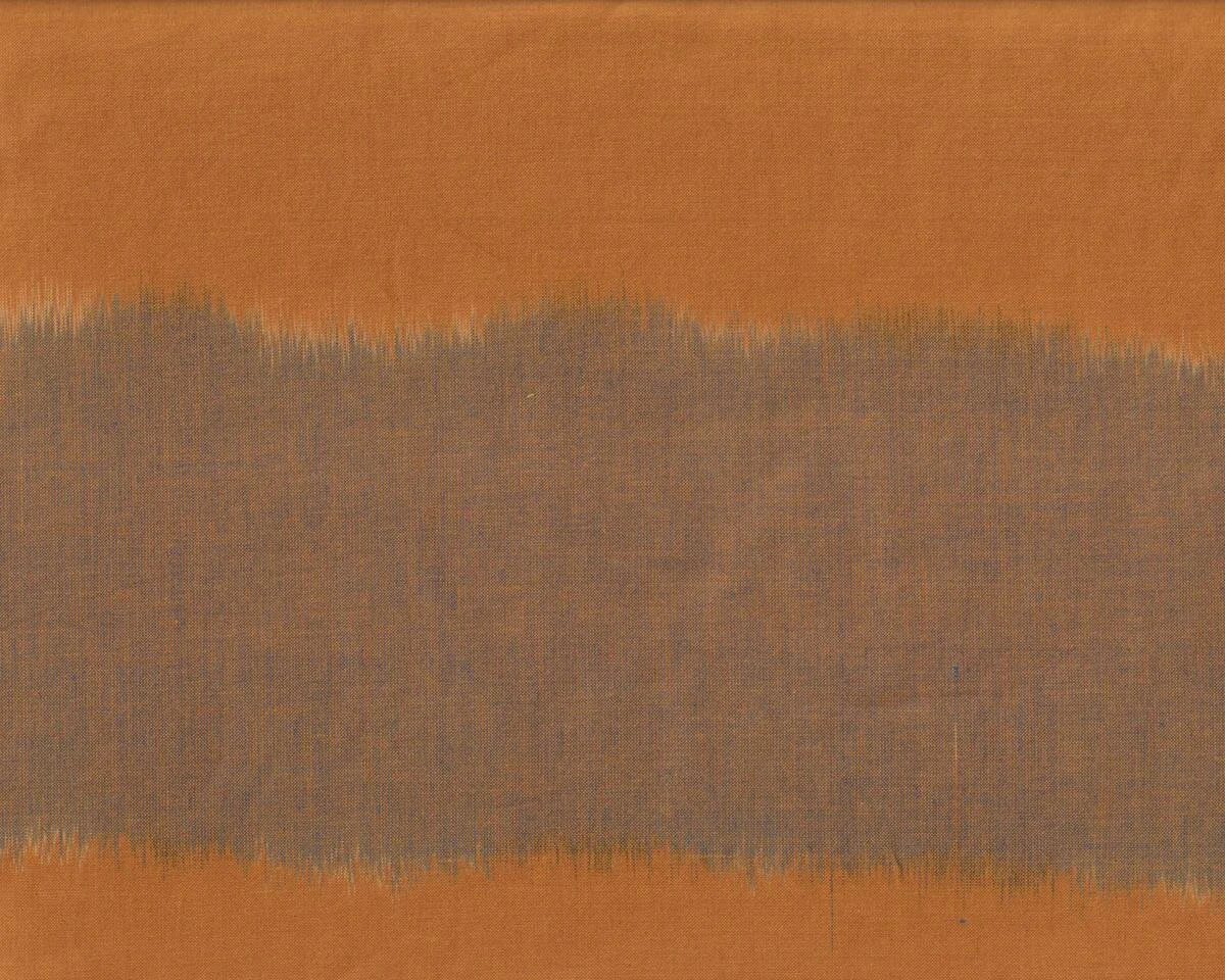 Feinstes Baumwollgewebe ARTISAN WOVEN, Verlaufsstreifen, goldbraun-schlammbraun
