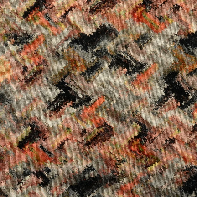 Feinstrickjersey Abstract Art, grau