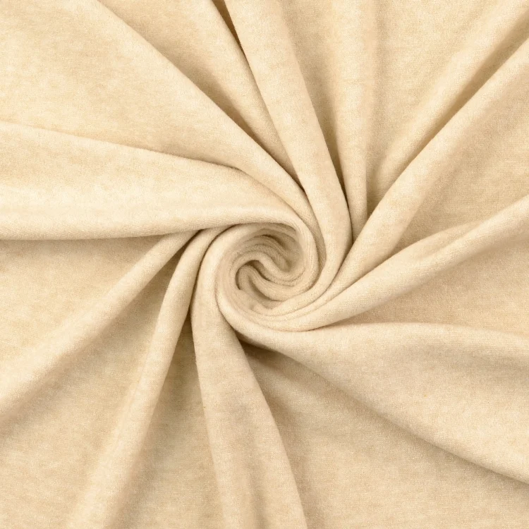 Feinstrickjersey Melange, creme