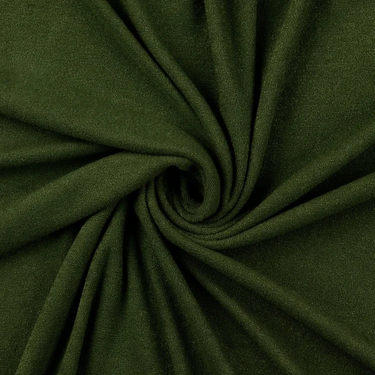 Feinstrickjersey Melange, olivgrün