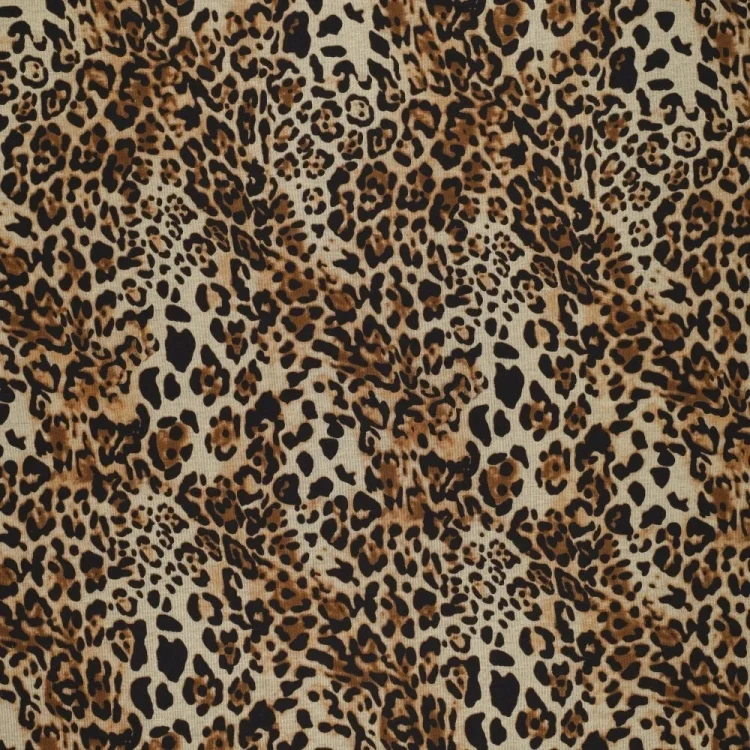 Feinstrickjersey Wild Life, braun