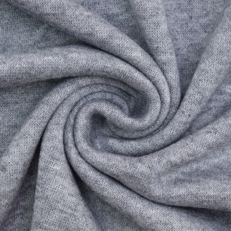 Feinstrickstoff Doubleface Lia Melange, dunkelblau