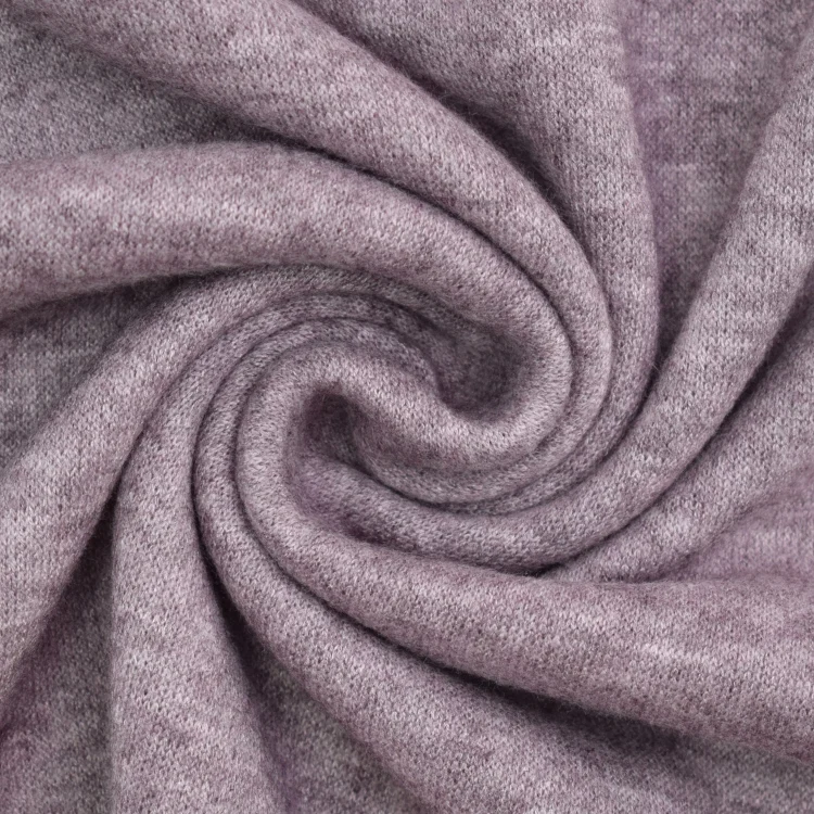 Feinstrickstoff Doubleface Lia Melange, pflaume