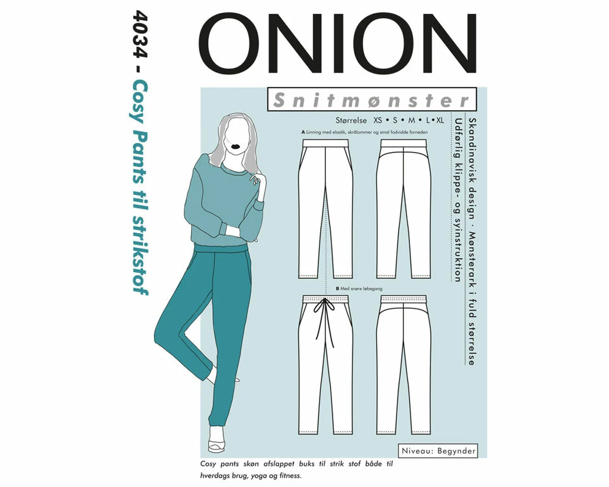 Fitnesshose, Schnittmuster ONION 4034