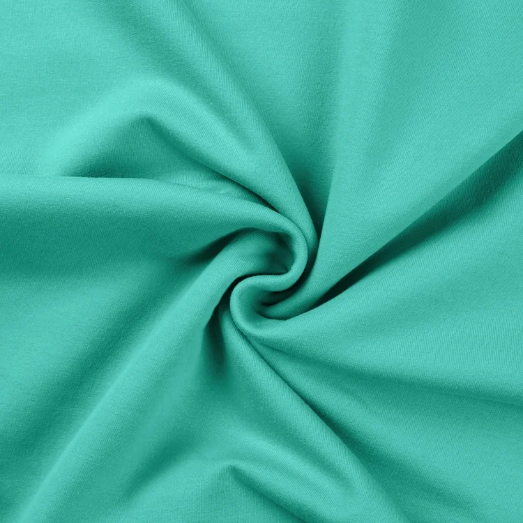 French Terry aufgeraut, aqua