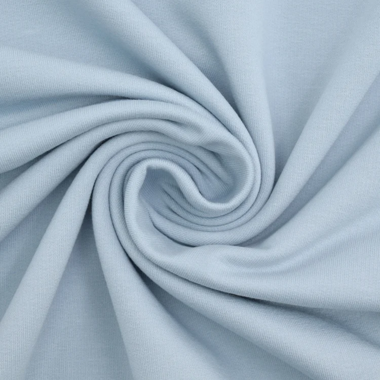 French Terry aufgeraut, babyblau